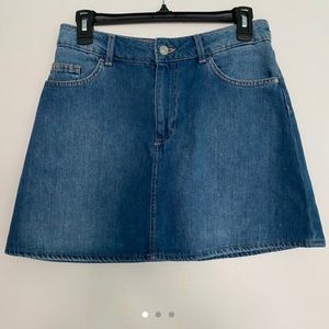 super cute blue denim skirt
